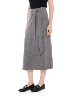 POLO RALPH LAUREN ΚΡΟΥΑΖΕ MIDI ΦΟΥΣΤΑ Γκρι -Γυναικεια Ρουχα Κατάστημα 30 57