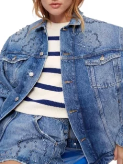 MAJE ΤΖΙΝ ΜΠΟΥΦΑΝ Μπλε 14 MAJE ΤΖΙΝ ΜΠΟΥΦΑΝ Μπλε -Γυναικεια Ρουχα Κατάστημα 30 581