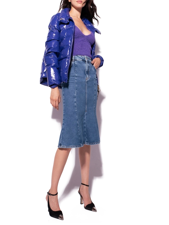 PINKO ΚΑΠΙΤΟΝΕ ΜΠΟΥΦΑΝ Μπλε 3 PINKO ΚΑΠΙΤΟΝΕ ΜΠΟΥΦΑΝ Μπλε - Image 3