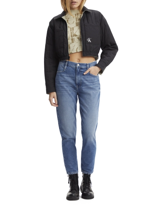 CALVIN KLEIN CROPPED ΜΠΟΥΦΑΝ Μαύρο 3 CALVIN KLEIN CROPPED ΜΠΟΥΦΑΝ Μαύρο - Image 3