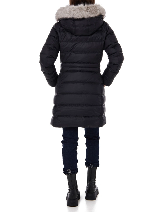 TOMMY HILFIGER ΜΑΚΡΥ ΚΑΠΙΤΟΝΕ ΜΠΟΥΦΑΝ Μαύρο 3 TOMMY HILFIGER ΜΑΚΡΥ ΚΑΠΙΤΟΝΕ ΜΠΟΥΦΑΝ Μαύρο - Image 3