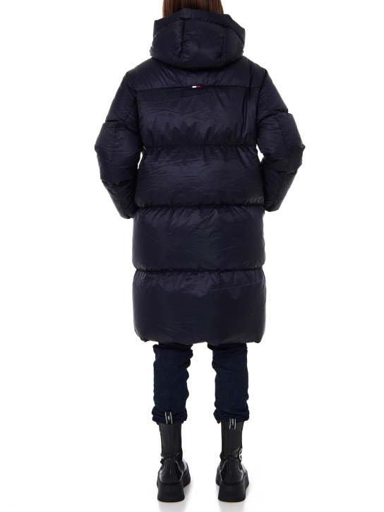 TOMMY HILFIGER ΜΑΚΡΥ ΚΑΠΙΤΟΝΕ ΜΠΟΥΦΑΝ Μπλε 3 TOMMY HILFIGER ΜΑΚΡΥ ΚΑΠΙΤΟΝΕ ΜΠΟΥΦΑΝ Μπλε - Image 3