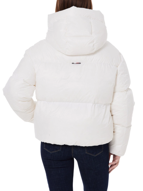 TOMMY HILFIGER ΓΥΝΑΙΚΕΙΟ ΚΑΠΙΤΟΝΕ ΜΠΟΥΦΑΝ Λευκό 3 TOMMY HILFIGER ΓΥΝΑΙΚΕΙΟ ΚΑΠΙΤΟΝΕ ΜΠΟΥΦΑΝ Λευκό - Image 3