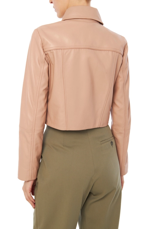 MAX&CO. ΔΕΡΜΑΤΙΝΟ JACKET Ροζ 3 MAX&CO. ΔΕΡΜΑΤΙΝΟ JACKET Ροζ - Image 3