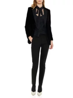 RED VALENTINO ΒΕΛΟΥΔΙΝΟ ΣΑΚΑΚΙ Μαύρο -Γυναικεια Ρουχα Κατάστημα 40 111