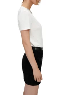 MAJE T-SHIRT JERSEY Λευκό -Γυναικεια Ρουχα Κατάστημα 40 129