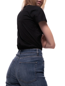 PINKO T-SHIRT ΜΕ ΚΕΝΤΗΜΕΝΟ ΛΟΓΟΤΥΠΟ Μαύρο 8 PINKO T-SHIRT ΜΕ ΚΕΝΤΗΜΕΝΟ ΛΟΓΟΤΥΠΟ Μαύρο - Image 8