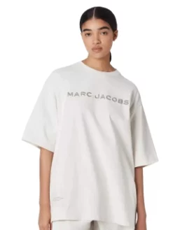 MARC JACOBS OVERSIZED T-SHIRT ΜΕ ΛΟΓΟΤΥΠΟ Λευκό -Γυναικεια Ρουχα Κατάστημα 40 163