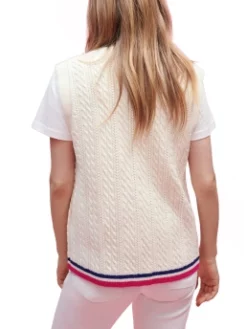 MAJE ΠΛΕΚΤΟ ΓΙΛΕΚΟ ΜΕ ΡΙΓΕΣ Εκρού -Γυναικεια Ρουχα Κατάστημα 40 167