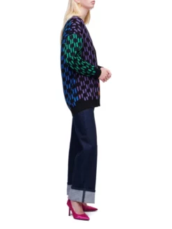 KARL LAGERFELD ΜΑΚΡΥΑ ΖΑΚΕΤΑ ΜΕ ΜΟΝΓΡΑΜΜΑ Μαύρο -Γυναικεια Ρουχα Κατάστημα 40 172