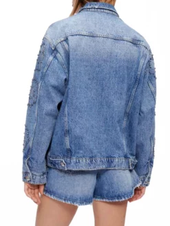 MAJE ΤΖΙΝ ΜΠΟΥΦΑΝ Μπλε 11 MAJE ΤΖΙΝ ΜΠΟΥΦΑΝ Μπλε -Γυναικεια Ρουχα Κατάστημα 40 238