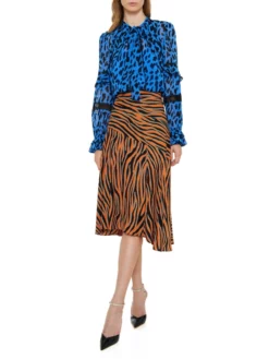 DIANE VON FURSTENBERG ΑΣΣΥΜΕΤΡΗ ΦΟΥΣΤΑ LILO Πολύχρωμο -Γυναικεια Ρουχα Κατάστημα 40 24