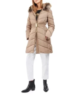 BARBOUR INTERNATIONAL ΓΥΝΑΙΚΕΙΟ ΜΠΟΥΦΑΝ Μπεζ -Γυναικεια Ρουχα Κατάστημα 40 257