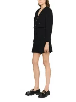 SANDRO ΟΛΟΣΩΜΗ ΦΟΡΜΑ Μαύρο 15 SANDRO ΟΛΟΣΩΜΗ ΦΟΡΜΑ Μαύρο -Γυναικεια Ρουχα Κατάστημα 40 271