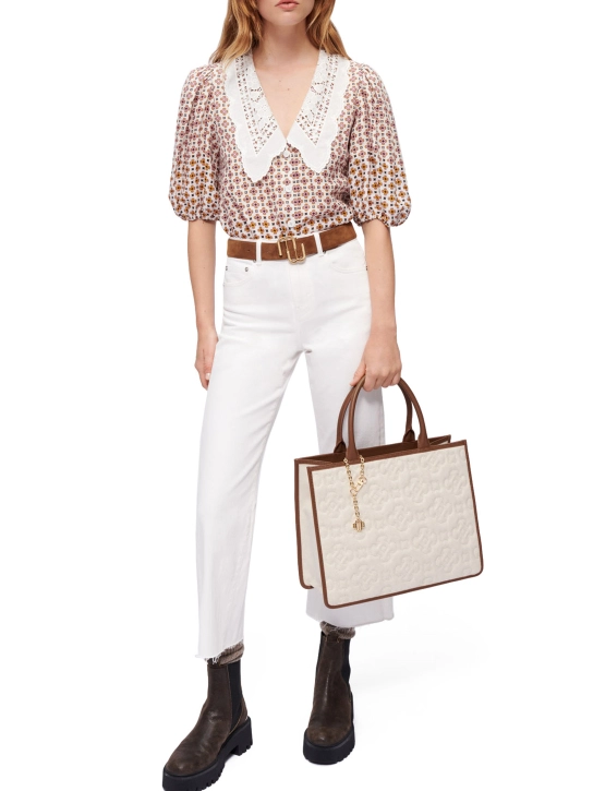 MAJE CROPPED ΠΑΝΤΕΛΟΝΙ ΤΖΙΝ Λευκό 4 MAJE CROPPED ΠΑΝΤΕΛΟΝΙ ΤΖΙΝ Λευκό - Image 4