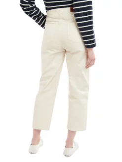 BARBOUR ΓΥΝΑΙΚΕΙΟ ΠΑΝΤΕΛΟΝΙ Λευκό -Γυναικεια Ρουχα Κατάστημα 40 40