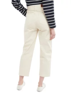 BARBOUR ΓΥΝΑΙΚΕΙΟ ΠΑΝΤΕΛΟΝΙ Λευκό -Γυναικεια Ρουχα Κατάστημα 40 41