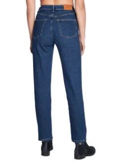 TOMMY HILFIGER ΓΥΝΑΙΚΕΙΟ ΨΗΛΟΜΕΣΟ ΤΖΙΝ Μπλε -Γυναικεια Ρουχα Κατάστημα 40 53