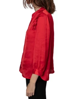 ZADIG & VOLTAIRE ΓΥΝΑΙΚΕΙΟ ΠΟΥΚΑΜΙΣΟ ΜΕ ΒΟΛΑΝ Κόκκινο -Γυναικεια Ρουχα Κατάστημα 40 90