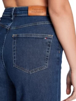 TOMMY HILFIGER ΓΥΝΑΙΚΕΙΟ ΨΗΛΟΜΕΣΟ ΤΖΙΝ Μπλε -Γυναικεια Ρουχα Κατάστημα 50 13