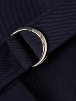 TOMMY HILFIGER ΨΗΛΟΜΕΣΗ ΠΑΝΤΕΛΟΝΑ ΜΕ ΖΩΝΗ Navy -Γυναικεια Ρουχα Κατάστημα 50 6