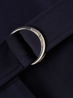 TOMMY HILFIGER ΨΗΛΟΜΕΣΗ ΠΑΝΤΕΛΟΝΑ ΜΕ ΖΩΝΗ Navy -Γυναικεια Ρουχα Κατάστημα 50 7