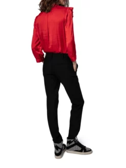 ZADIG & VOLTAIRE ΓΥΝΑΙΚΕΙΟ ΠΟΥΚΑΜΙΣΟ ΜΕ ΒΟΛΑΝ Κόκκινο -Γυναικεια Ρουχα Κατάστημα 70 6